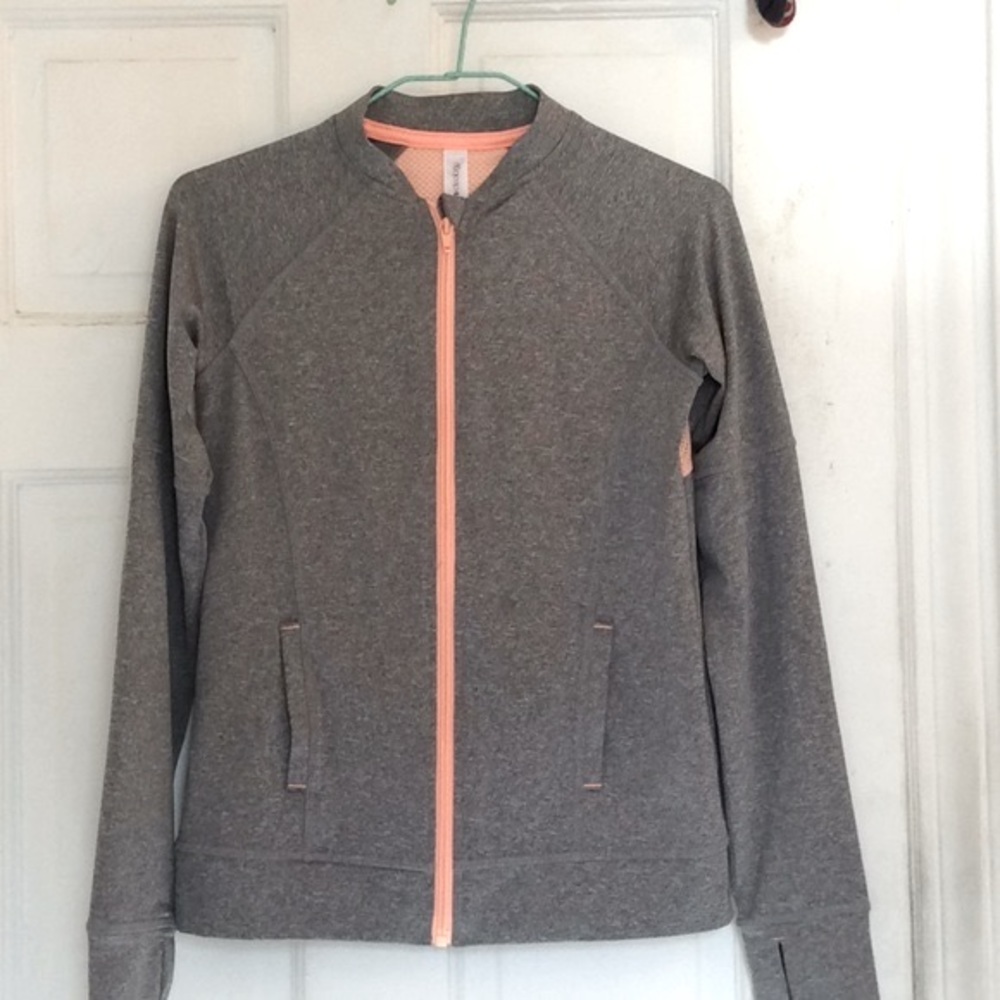 Ideology girls gray athletic jacket in size medium 7-8